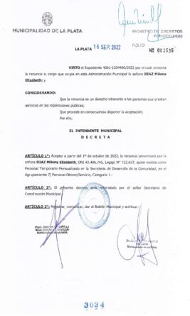 Decreto nº 3024 de 2022, GARRO, Julio cesar