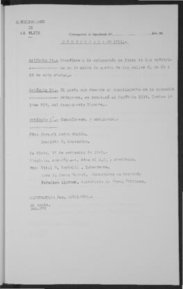 Ordenanza n° 1713 de 1949