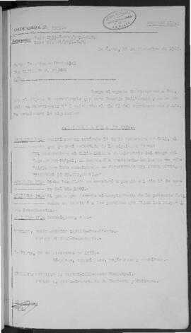 Ordenanza n° 2539 de 1959