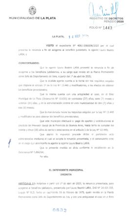 Decreto nº 632 de 2025, ALAK, Julio Cesar