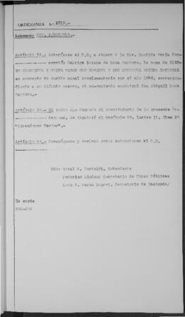 Ordenanza n° 1817 de 1949