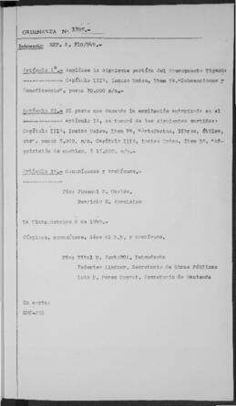 Ordenanza n° 1805 de 1949