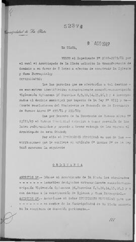 Ordenanza n° 5237 de 1982