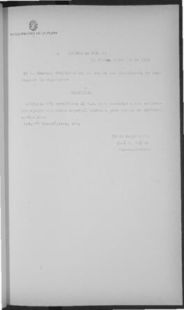 Ordenanza n° 12 de 1926