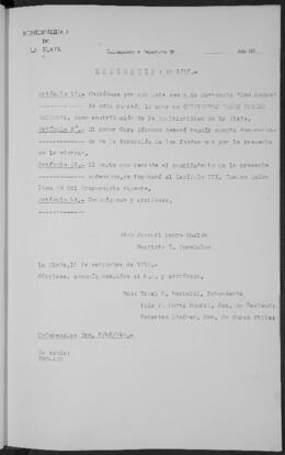 Ordenanza n° 1735 de 1949