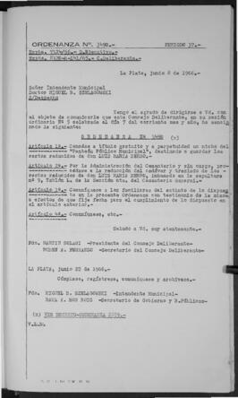 Ordenanza n° 3490 de 1966