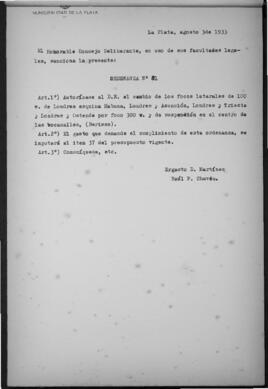 Ordenanza n° 81 de 1933