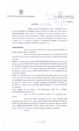 Decreto nº 2340 de 2021, GARRO, Julio cesar