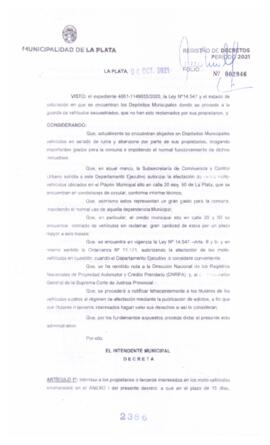 Decreto nº 2386 de 2021, GARRO, Julio cesar