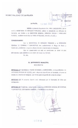 Decreto nº 574 de 2021, GARRO, Julio cesar