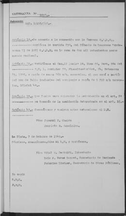 Ordenanza n° 1818 de 1949