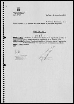Ordenanza nº 10142 de 2006