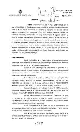 Decreto nº 2047 de 2020, GARRO, Julio cesar