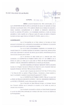 Decreto nº 424 de 2021, GARRO, Julio cesar