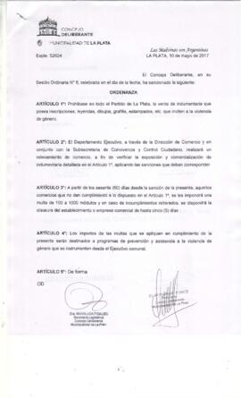 Ordenanza nº 11510 de 2017