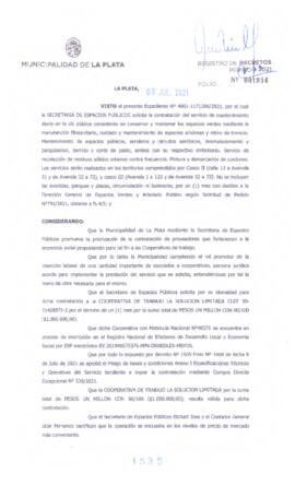 Decreto nº 1535 de 2021, GARRO, Julio cesar