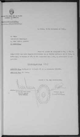 Ordenanza n° 6416 de 1986