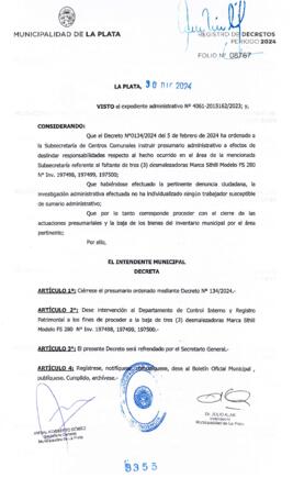 Decreto nº 3355 de 2024, ALAK, Julio Cesar