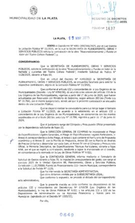 Decreto nº 649 de 2025, ALAK, Julio Cesar