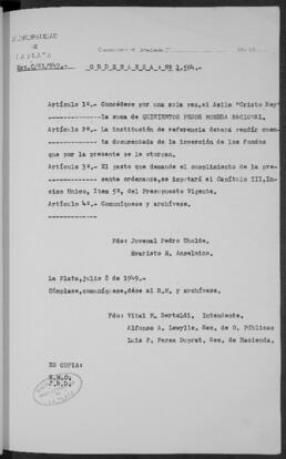 Ordenanza n° 1564 de 1949