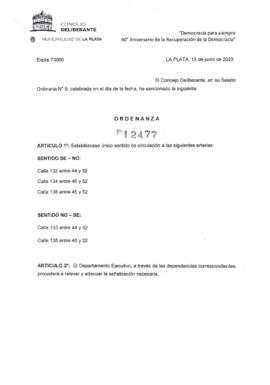 Ordenanza nº 12477 de 2023