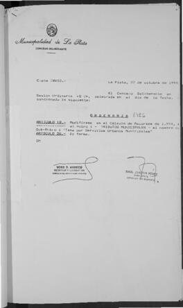 Ordenanza n° 8426 de 1994