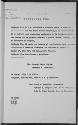 Ordenanza n° 1548 de 1949