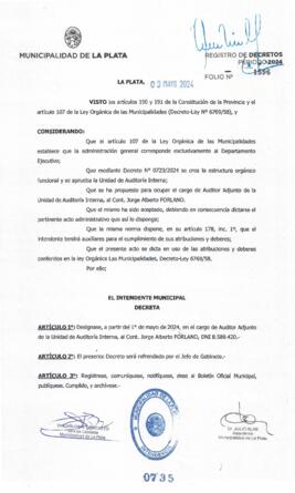 Decreto nº 735 de 2024, ALAK, Julio Cesar
