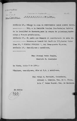 Ordenanza n° 1577 de 1949
