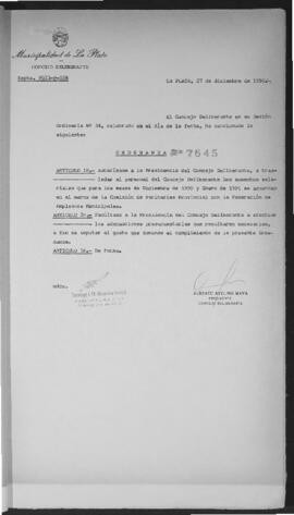 Ordenanza n° 7645 de 1990