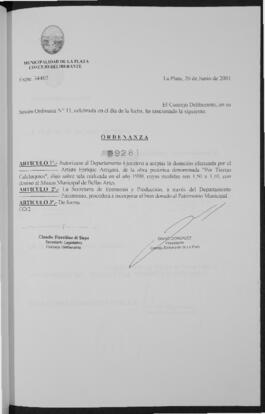 Ordenanza n° 9281 de 2001