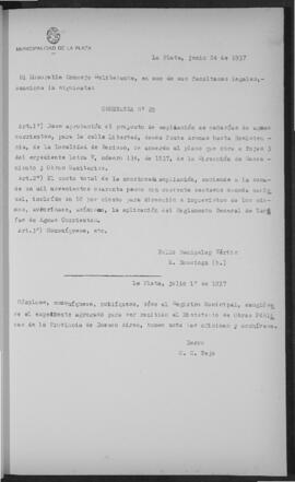 Ordenanza n° 0029 de 1937