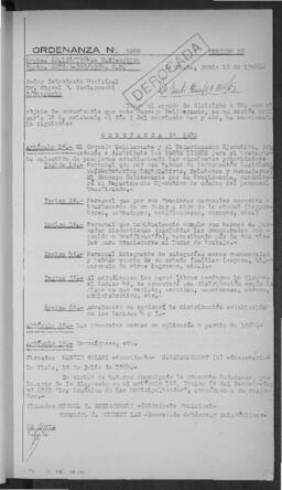 Ordenanza n° 3080 de 1964