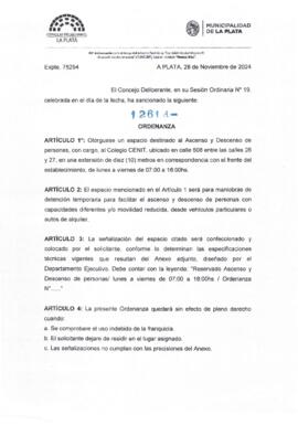 Ordenanza nº 12614 de 2024