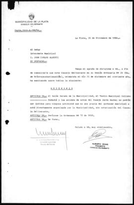 Ordenanza n° 5808 de 1984