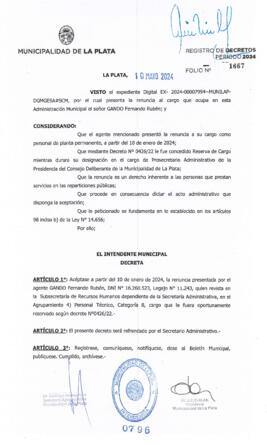Decreto nº 796 de 2024, ALAK, Julio Cesar