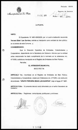 Decreto n° 1962 de 2005, Alak, Julio Cesar