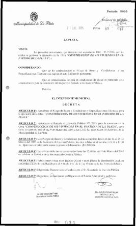 Decreto n° 35 de 2005, Alak, Julio Cesar