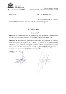 Ordenanza nº 12480 de 2023