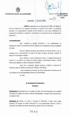 Decreto nº 818 de 2024, ALAK, Julio Cesar