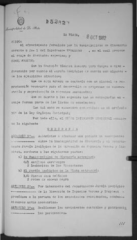 Ordenanza n° 5282 de 1982
