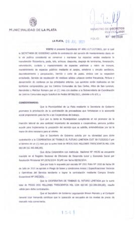 Decreto nº 1541 de 2021, GARRO, Julio cesar