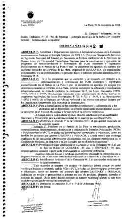 Ordenanza nº 9882 de 2004