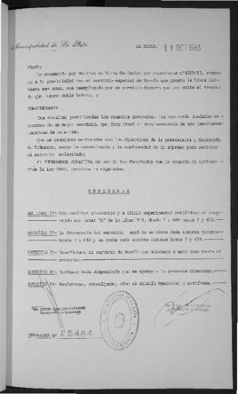 Ordenanza n° 5484 de 1983