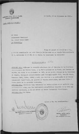 Ordenanza n° 6813 de 1987