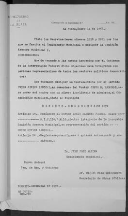 Ordenanza n° 2072 de 1957