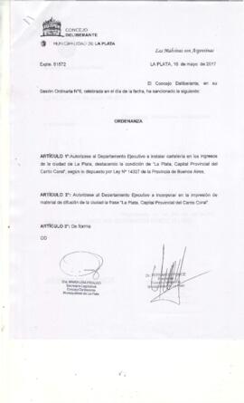 Ordenanza nº 11509 de 2017