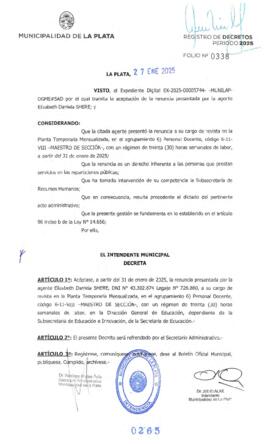 Decreto nº 265 de 2025, ALAK, Julio Cesar