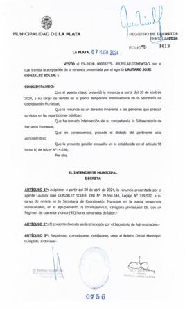 Decreto nº 756 de 2024, ALAK, Julio Cesar