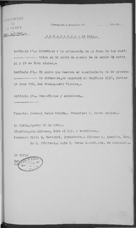Ordenanza n° 1663 de 1949